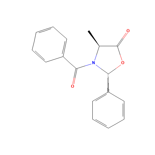 (2R,4S)-3-Benzoyl-4-methyl-2-phenyl-5-oxazolidinone (CAS: 113806-28-3) - Related Chemical Product