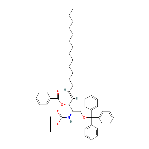 (2S,3R,4E)-3-Benzoyl-2-tert-butyloxycarbonylamino-1-triphenylmethyl-4-octadecen-1,3-diol (CAS: 299172-58-0) - Related Chemical Product
