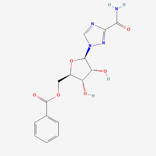 5'-O-Benzoyl Ribavirin (CAS: 58151-90-9) - Chemical Structure and Molecular Formula 