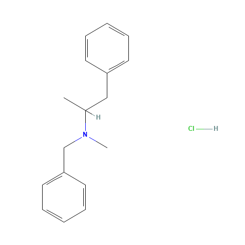 rac Benzphetamine Hydrochloride (CAS: 1027-30-1) - Chemical Structure and Molecular Formula 