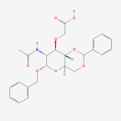 Benzyl 2-Acetamido-4,6-O-Benzylidene-3-Carboxymethyl-2-Deoxy-a-D-Glucopyranoside (CAS: 14595-22-3) - Related Chemical Product