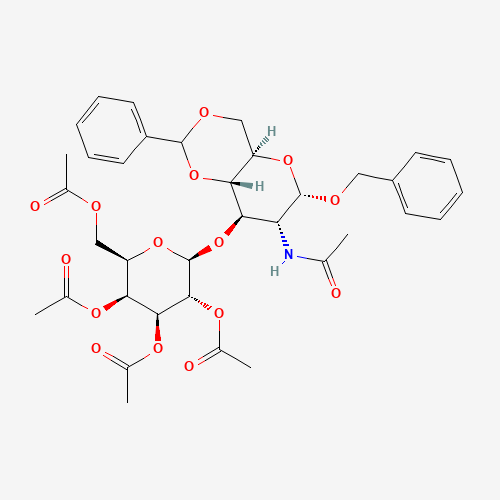 Benzyl 2-Acetamido-4,6-O-benzylidene-3-O-(2,3,4,6-tetra-O-acetyl-b-D-galactopyranosyl-2-deoxy-a-D-glucopyranoside (CAS: 67313-30-8) - Related Chemical Product