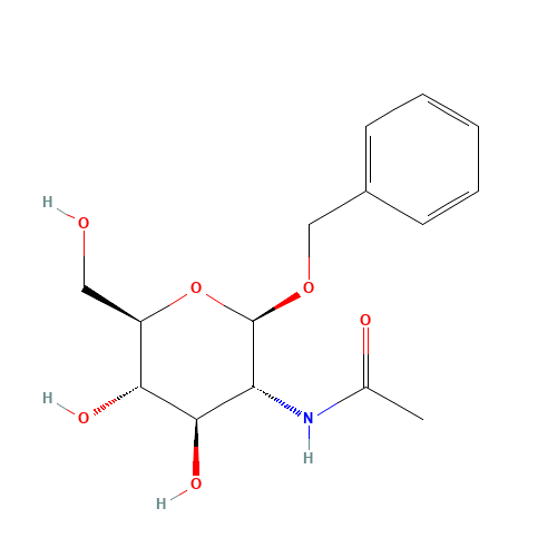 Benzyl 2-Acetamido-2-deoxy-b-D-glucopyranoside (CAS: 13343-67-4) - Chemical Structure and Molecular Formula 
