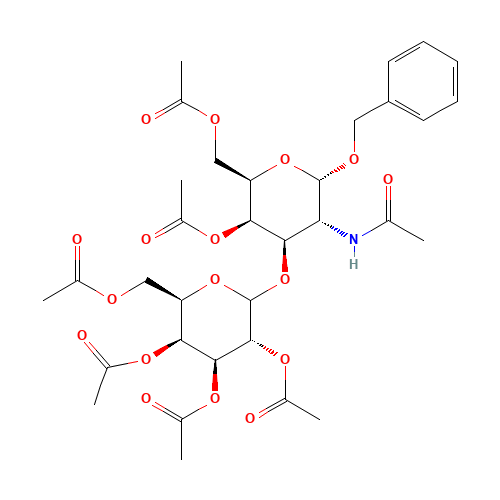Benzyl 2-Acetamido-4,6-di-O-acetyl-3-O-(2,3,4,6-tetra-O-acetyl-b-D-galactosyl)-2-deoxy-a-D-galactopyranoside (CAS: 3809-10-7) - Related Chemical Product