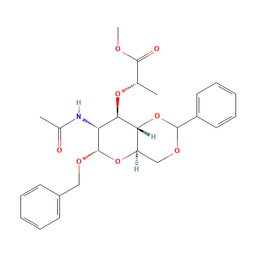 Benzyl N-Acetyl-4,6-O-benzylidene-a-isomuramic Acid Methyl Ester (CAS: 104371-52-0) - Related Chemical Product
