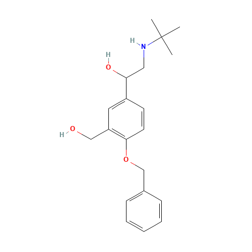4-Benzyl Albuterol (CAS: 56796-66-8) - Chemical Structure and Molecular Formula 