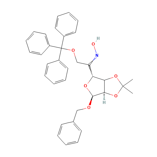 Benzyl 2,3-O-Isopropylidene-6-O-trityl-5-keto-a-D-mannofuranoside,5-Oxime (CAS: 91364-14-6) - Related Chemical Product
