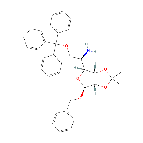 Benzyl 5-Amino-5-deoxy-2,3-O-isopropylidene-6-O-trityl-a-D-mannofuranoside (CAS: 91364-15-7) - Related Chemical Product