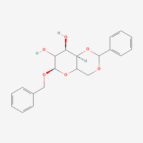 Benzyl 4,6-O-Benzylidene-b-D-galactopyranoside (CAS: 56341-65-2) - Chemical Structure and Molecular Formula 