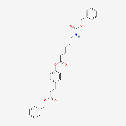 Benzyl 3-(4-(N-Benzyloxycarbonxyl-6-aminocaproyloxy)phenyl)propionate (CAS: 83592-08-9) - Related Chemical Product