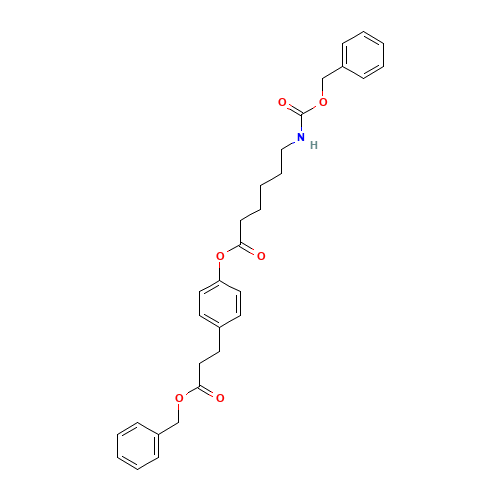 Benzyl 3-(4-(N-Benzyloxycarbonxyl-6-aminocaproyloxy)phenyl)propionate (CAS: 83592-08-9) - Related Chemical Product