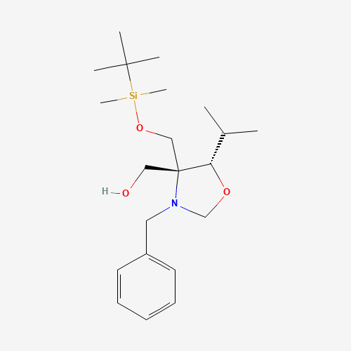 (4R,5S)-N-Benzyl-4-(t-butyldimethylsilyloxymethyl)-4-hydroxymethyl-5-isopropyloxazoladine (CAS: 145452-01-3) - Related Chemical Product