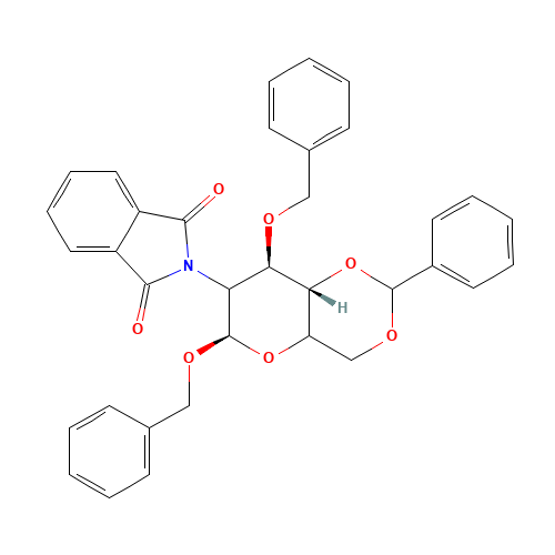 Benzyl 2-Deoxy-2-phthalimido-4,6-O-benzylidene-3-O-benzyl-b-D-glucopyranoside (CAS: 80035-34-3) - Related Chemical Product