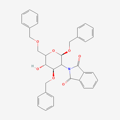 Benzyl 2-Deoxy-2-phthalimido-3,6-di-O-benzyl-b-D-glucopyranoside (CAS: 80035-36-5) - Related Chemical Product
