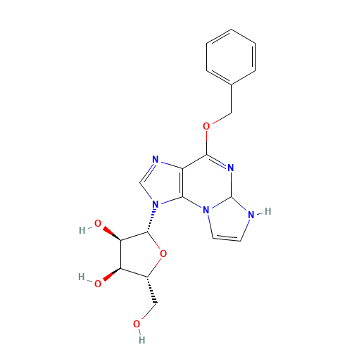 O6-Benzyl-N2,3-etheno Guanosine (CAS: 108060-84-0) - Chemical Structure and Molecular Formula 