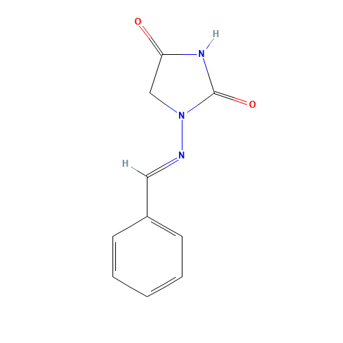 1-Benzylideneaminohydantoin (CAS: 2827-57-8) - Chemical Structure and Molecular Formula 