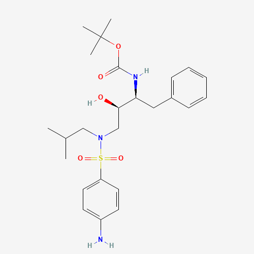 [(1S,2R)-1-Benzyl-2-hydroxy-3-[isobutyl-[(4-aminophenyl)sulfonyl]amino]propyl]carbamic Acid tert-Butyl Ester (CAS: 183004-94-6) - Related Chemical Product