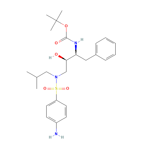 [(1S,2R)-1-Benzyl-2-hydroxy-3-[isobutyl-[(4-aminophenyl)sulfonyl]amino]propyl]carbamic Acid tert-Butyl Ester (CAS: 183004-94-6) - Related Chemical Product