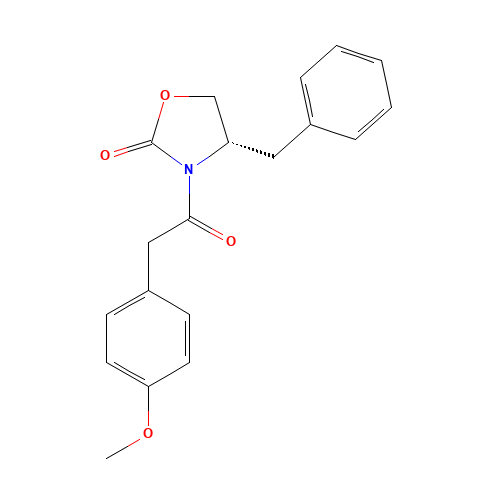 (S)-4-Benzyl-3-[2-(4-methoxyphenyl)acetyl]-2-oxazolidinone (CAS: 143589-97-3) - Related Chemical Product