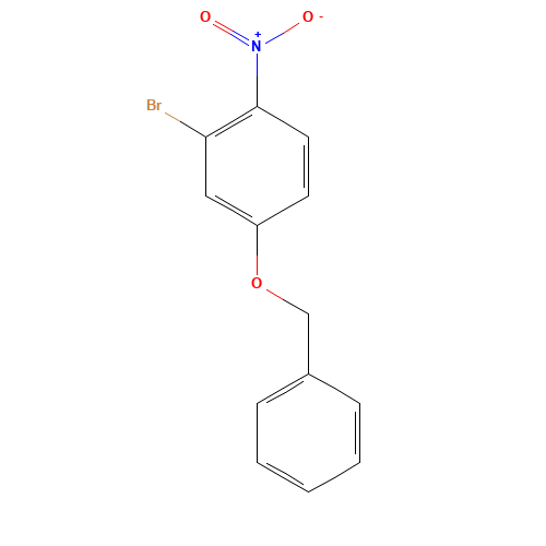 4-Benzyloxy-2-bromonitrobenzene (CAS: 165190-62-5) - Chemical Structure and Molecular Formula 