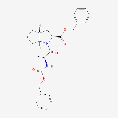 1-(2-Benzyloxycarbonylamino-1-oxopropyl)octahydrocyclopenta[b]pyrrole-2-carboxylic Acid Benzyl Ester (CAS: 1356382-92-7) - Related Chemical Product