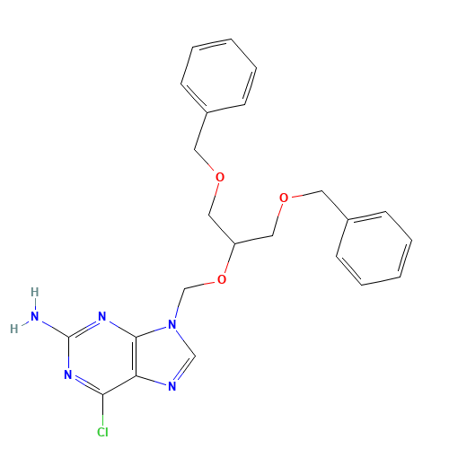 9-[[2-Benzyloxy-1-(benzyloxymethyl)-ethoxy]-methyl]-6-chloroguanine (CAS: 84222-47-9) - Related Chemical Product