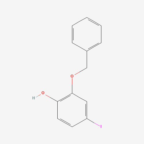 2-Benzyloxy-4-iodophenol (CAS: 289471-92-7) - Chemical Structure and Molecular Formula 
