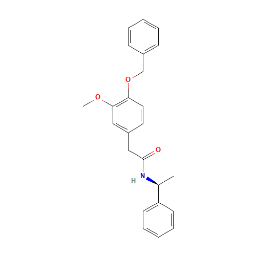(S)-4-Benzyloxy-3-methoxy-N-(1-phenylethyl)benzeneacetamide (CAS: 192190-36-6) - Related Chemical Product