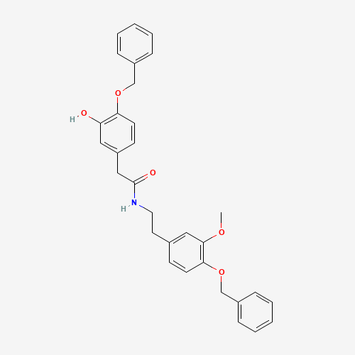 N-2-(4-Benzyloxy-3-methoxyphenethyl)-4-benzyloxy-3-hydroxyphenylacetamide (CAS: 62744-12-1) - Related Chemical Product