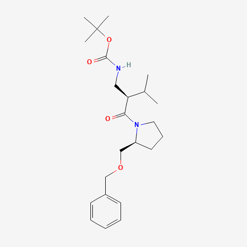 [1-(2-Benzyloxymethyl-pyrrolidine-1-carbonyl)-2-methyl-propyl]-carbamic Acid tert-Butyl Ester (CAS: 1217630-30-2) - Related Chemical Product