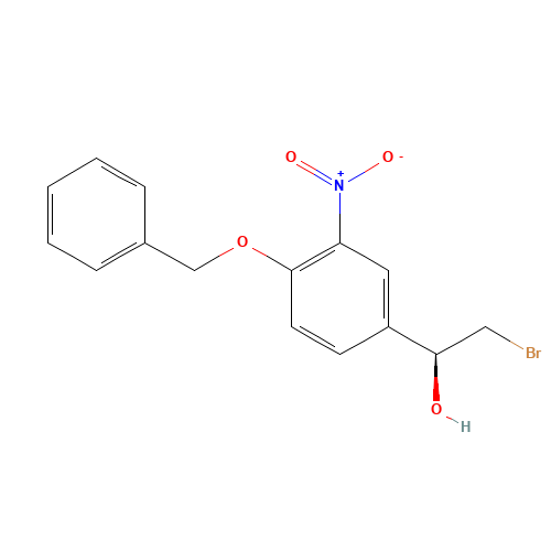 (S)-1-(4-Benzyloxy-3-nitrophenyl)-2-bromoethanol (CAS: 193761-53-4) - Related Chemical Product