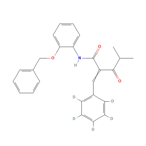 N-2-Benzyloxyphenyl a-Benzilidene-d5 Isobutyrylacetamide (CAS: 1020719-18-9) - Related Chemical Product