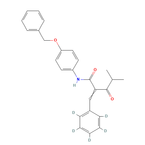 N-4-Benzyloxyphenyl a-Benzilidene-d5 Isobutyrylacetamide (CAS: 1020719-20-3) - Related Chemical Product