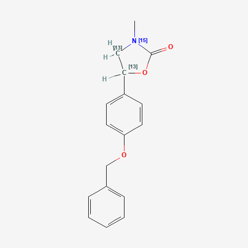 5-(4'-Benzyloxyphenyl)-3-methyl-[4,5-di-13C,3-15N]-2-oxazolidone (CAS: 1189939-68-1) - Related Chemical Product