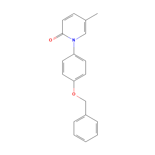 1-(4-Benzyloxyphenyl)-5-methyl-2(1H)-pyridone (CAS: 1076199-02-4) - Chemical Structure and Molecular Formula 