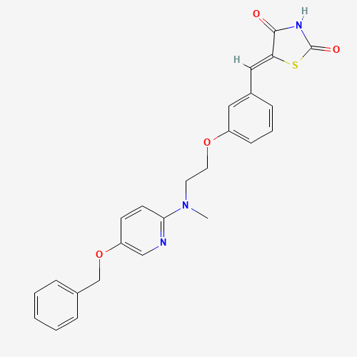 5-{4-[2-[(5-Benzyloxypyridin-2-yl)methylamino]ethoxy]benzylidine}thiazolidine-2,4-dione (CAS: 1076199-05-7) - Related Chemical Product
