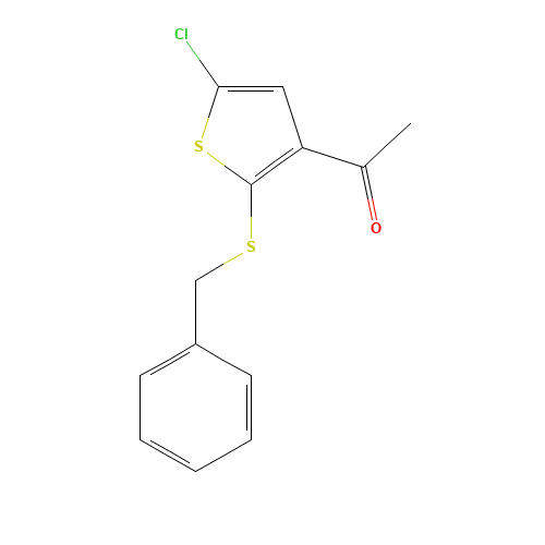 1-(2-(Benzylthio)-5-chlorothiophen-3-yl)ethanone (CAS: 160982-09-2) - Related Chemical Product