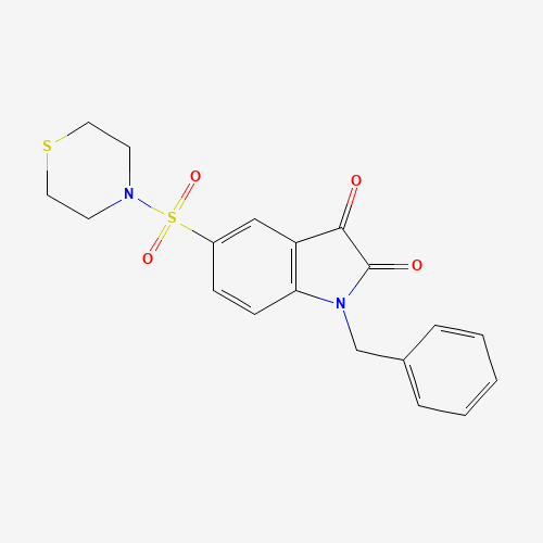 1-Benzyl-5-thiomorpholinosulfonyl Isatin (CAS: 1144853-50-8) - Chemical Structure and Molecular Formula 