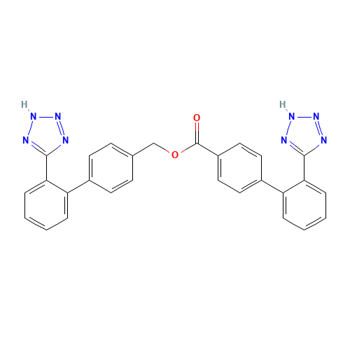 [1,1'-Biphenyl]-2'-tetrazolo-4-carboxylic acid,[1,1'-biphenyl]-2'-tetrazolo-4-ylmethyl ester (Losartan Impurity) (CAS: 1159977-10-2) - Related Chemical Product