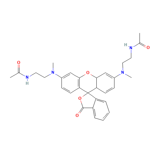 N,N'-Bis[2-(acetamido)ethyl]-N,N'-dimethyl Rhodamine (CAS: 1022835-74-0) - Related Chemical Product