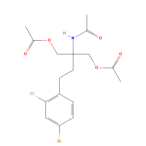 N-[1,1-Bis[(acetyloxy)methyl]-3-(4-bromo-2-chlorophenyl)propyl]acetamide (CAS: 951238-23-6) - Related Chemical Product