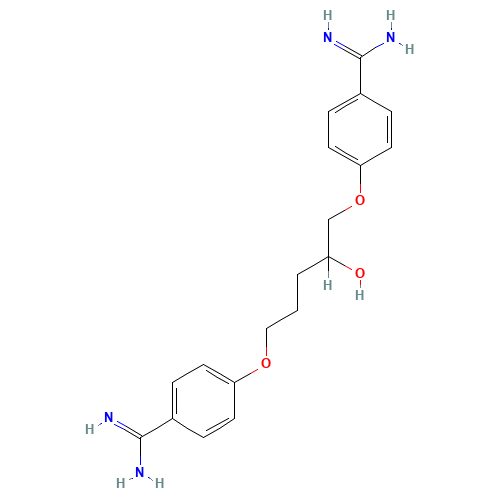 1,5-Bis(4-amidinophenoxy)-2-pentanol (CAS: 133991-32-9) - Related Chemical Product