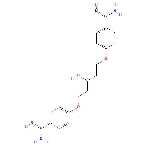1,5-Bis(4-amidinophenoxy)-3-pentanol (CAS: 133991-33-0) - Related Chemical Product