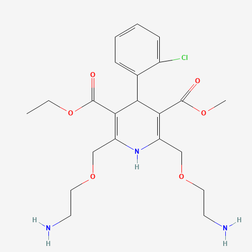 Bis(aminoethoxy) Amlodipine (CAS: 721958-74-3) - Chemical Structure and Molecular Formula 