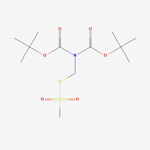 [Bis(t-Boc)amino]methyl Methanethiosulfonate (CAS: 1190009-49-4) - Chemical Structure and Molecular Formula 
