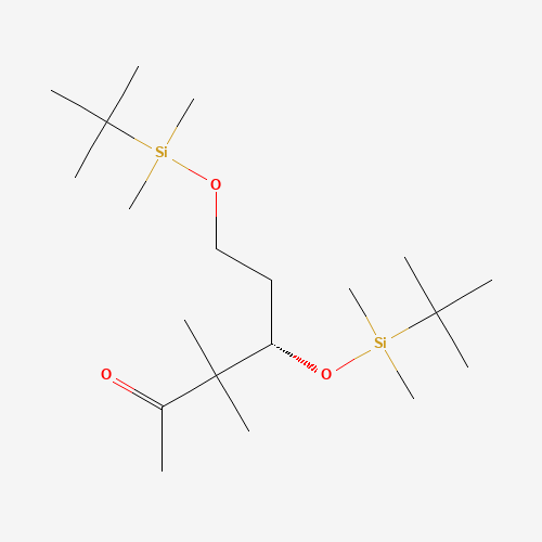 (4S)-4,6-Bis-{[tert-butyldimethylsilyl)oxy]}-3,3-dimethylhexan-2-one (CAS: 218614-14-3) - Related Chemical Product