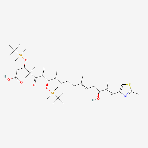 (3S,6R,7S,12Z,15S,16E)-3,7-Bis-{[tert-butyl(dimethyl)silyl]oxy}-15-hydroxy-4,4,6,8,12,16-hexamethyl-17-(2-methyl-1,3-thiazol-4-yl)-5-oxoheptadeca-12,16-dienoic Acid (CAS: 193146-26-8) - Related Chemical Product