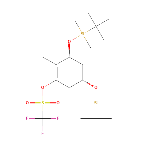 (3S,5S)-3,5-Bis(tert-butyldimethylsilyloxy)-2-methyl-1-cyclohexen-1-ol 1-Trifluoromethanesulfonate (CAS: 189894-13-1) - Related Chemical Product