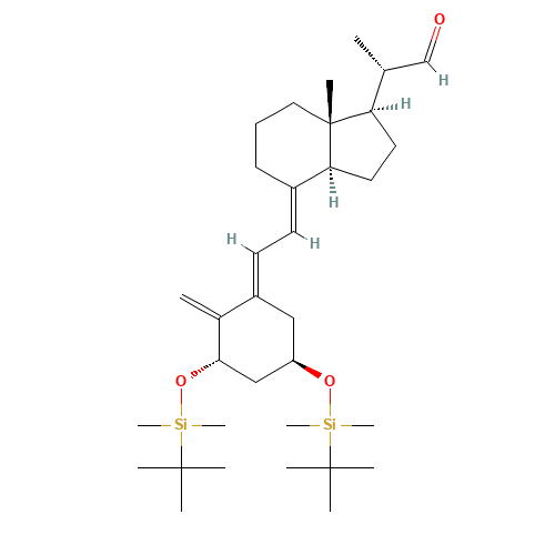(1S,3R,5E,7E)-1,3-Bis-[(tert-butyldimethylsilyl)oxy]-9,10-secopregna-5,7,10-triene-20-carboxaldehyde (CAS: 112828-13-4) - Related Chemical Product