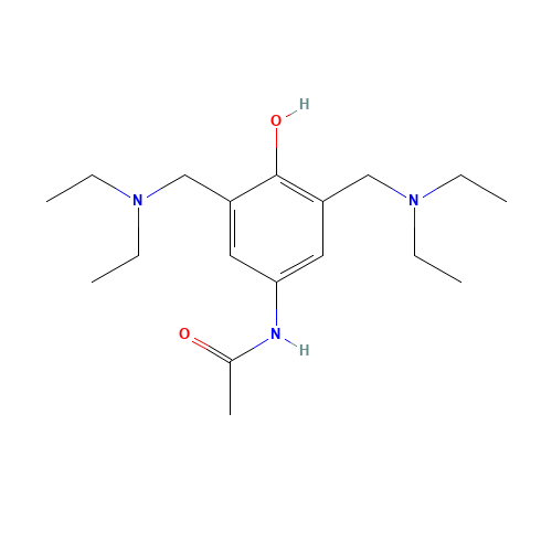 N-[3,5-Bis[(diethylamino)methyl]-4-hydroxyphenyl]acetamide (CAS: 81080-09-3) - Related Chemical Product